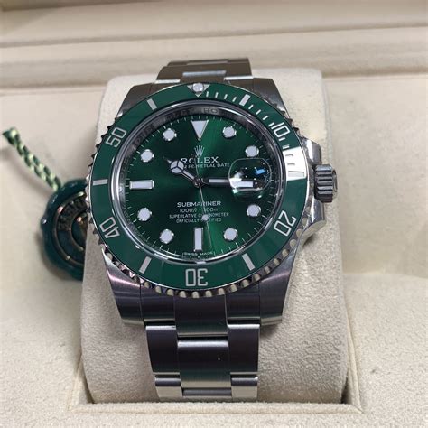 green rolex submariner hulk|rolex hulk watch charts.